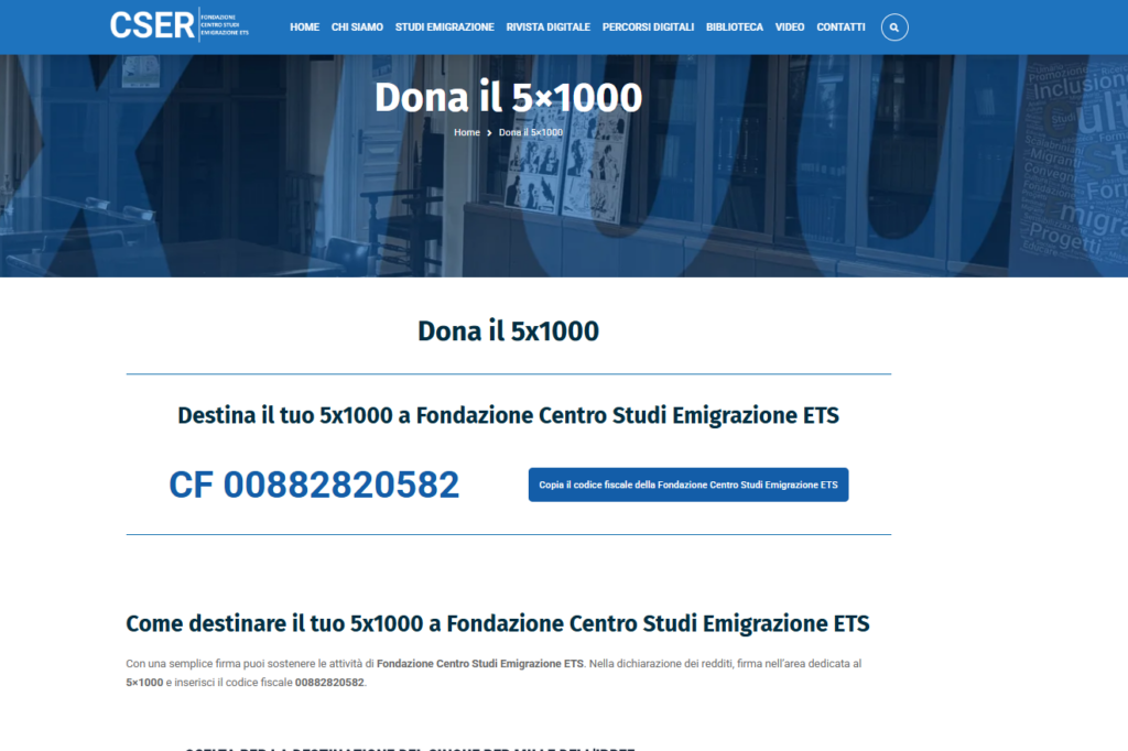 Gestione e ottimizzazione sito cser.it