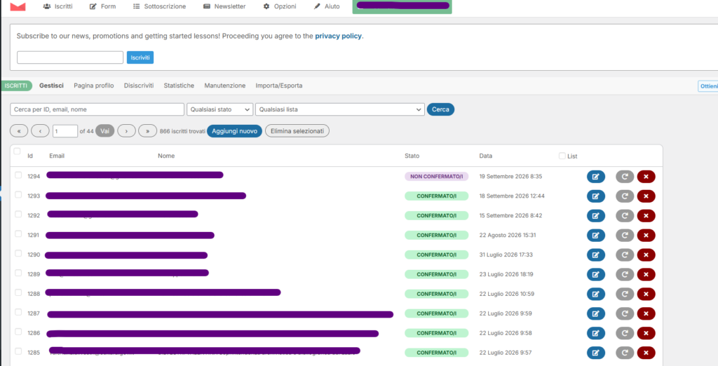 Gestione e ottimizzazione sito cser.it